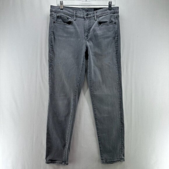 Vince Jeans Womens 28 Mason Relaxed Rolled Slim Ankle Mid Rise Stretch USA Gray - Picture 1 of 13